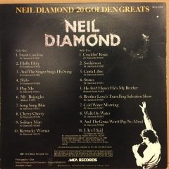 NEIL DIAMOND - 20 GOLDEN GREATS 1978 2.EL PLAK