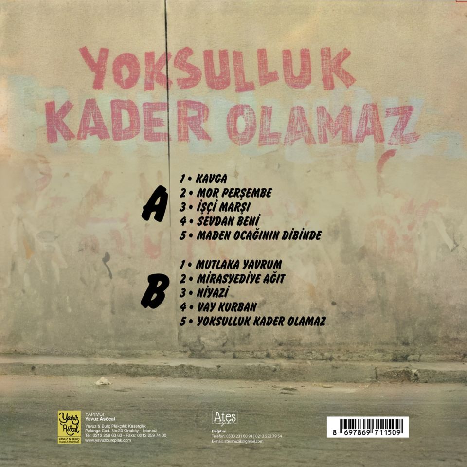 CEM KARACA - YOKSULLUK KADER OLAMAZ (1977) - LP 2024  SIFIR PLAK