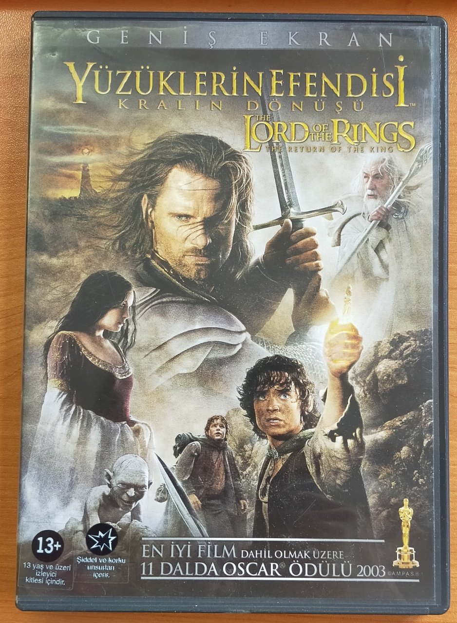 YÜZÜKLERİN EFENDİSİ KRALIN DÖNÜŞÜ - THE LORD OF THE RINGS THE RETURN OF THE KING - DVD 2.EL