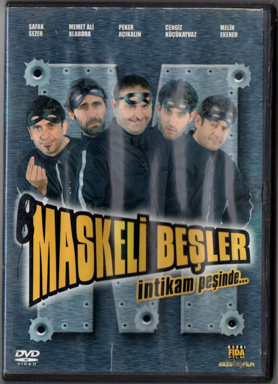 MASKELİ BEŞLER İNTİKAM PEŞİNDE - PEKER AÇIKALIN - ŞAFAK SEZER - MURAT ASLAN - DVD 2.EL