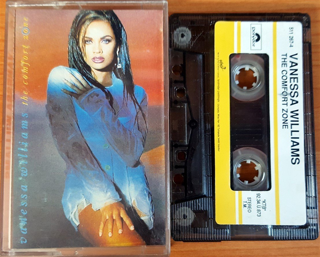 VANESSA WILLIAMS - THE COMFORT ZONE (1992) YONCA CASSETTE MADE IN TURKEY ''USED'' PAPER LABEL