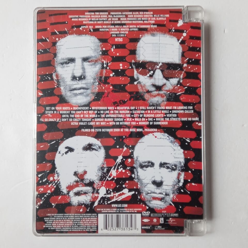 U2 - 360 AT THE ROSE BOWL - DVD JEWEL CASE 2.EL