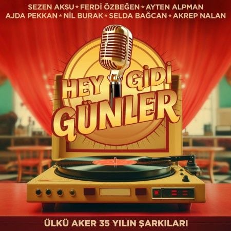 HEY GİDİ GÜNLER - ÜLKÜ AKER 35 YILIN ŞARKILARI - SEZEN AKSU, FERDİ ÖZBEĞEN, AYTEN ALPMAN, AJDA PEKKAN... (2024) - LP 2024  SIFIR PLAK