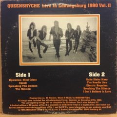QUEENSRYCHE - THE RETURN OF THE EMPIRE (LIVE IN LUDWIGSBURG, 1990 VOL.II) 1991 BOOTLEG 2.EL PLAK
