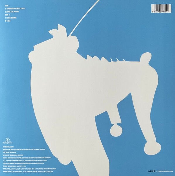 GORILLAZ – TOMORROW COMES TODAY (2000) - EP 2025 REISSUE LIMITED EDITION WHITE & BLUE VINYL  SIFIR PLAK
