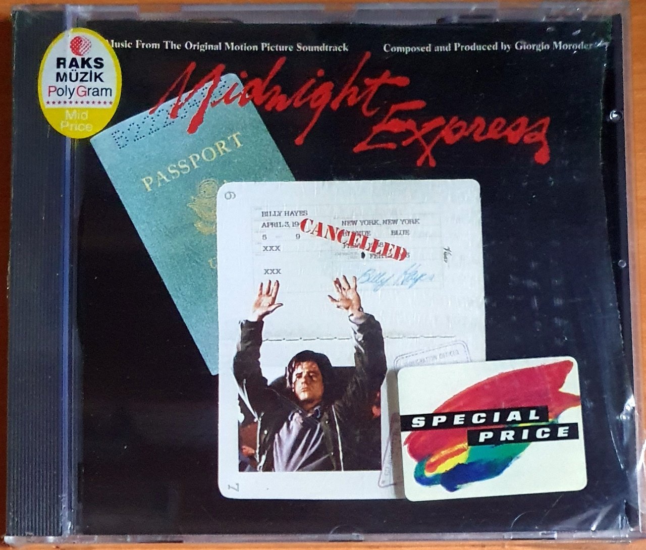 MIDNIGHT EXPRESS SOUNDTRACK / GIORGIO MORODER (1978) - CD SIFIR