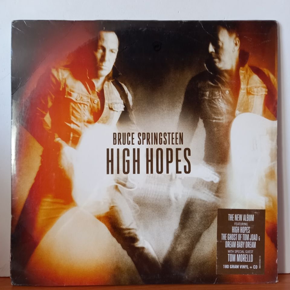 BRUCE SPRINGSTEEN – HIGH HOPES (2014) - 2LP 180GR SIFIR PLAK KAPAK HAFİF DEFOLU