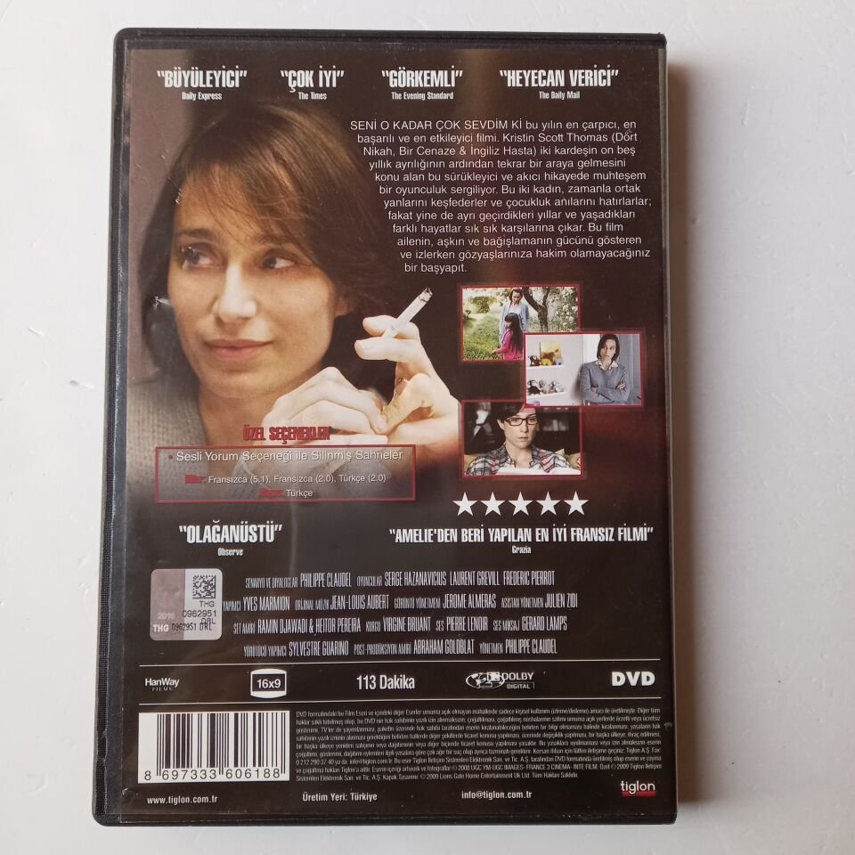 I'VE LOVED YOU SO LONG - SENİ O KADAR ÇOK SEVDİM Kİ - KRISTIN SCOTT THOMAS - PHILIPPE CLAUDEL - DVD 2.EL