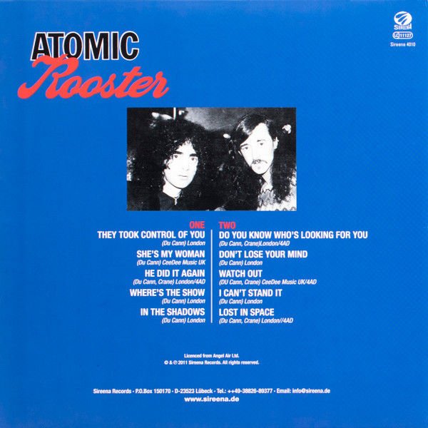 ATOMIC ROOSTER - ATOMIC ROOSTER (1980) - LP 2011 EDITION SIFIR PLAK