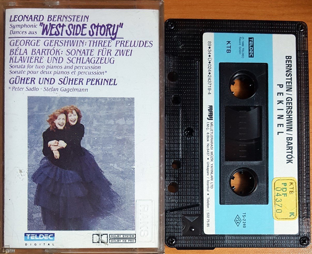 BERNSTEIN / GERSHWIN / BARTOK / GÜHER & SÜHER PEKİNEL (1989) MMY KASET 2.EL