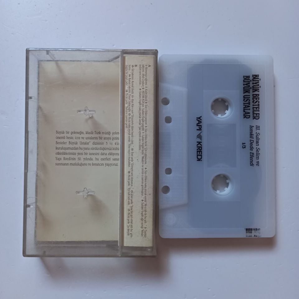 BÜYÜK BESTELER BÜYÜK USTALAR / III. SULTAN SELİM VE İSMAİL DEDE EFENDİ / 1/3 - KASET 2.EL