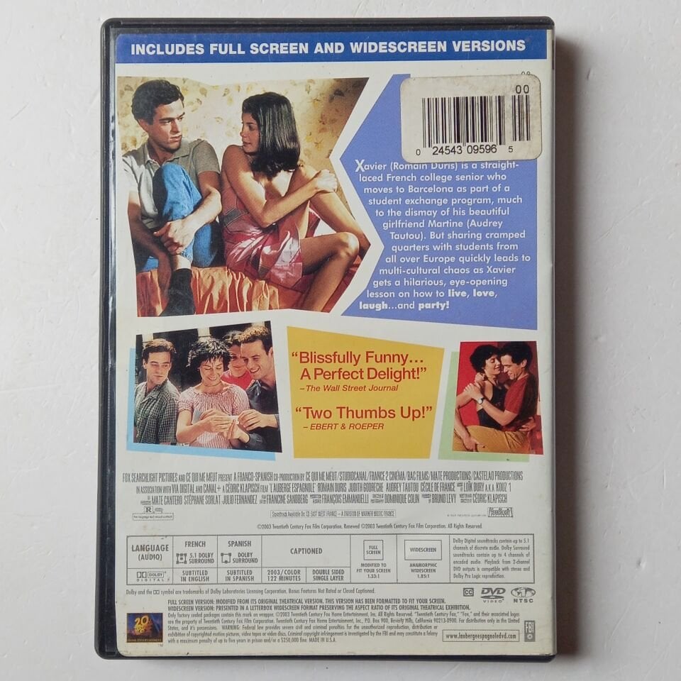 L\'AUBERGE ESPAGNOLE / THE SPANISH APARTMENT - AUDREY TAUTOU - DVD 2.EL 1.BÖLGE