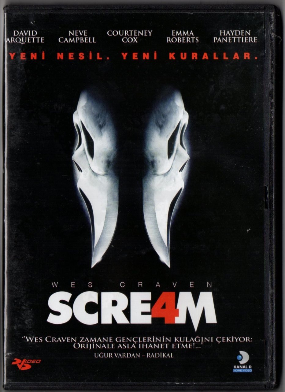 SCREAM 4 - ÇIĞLIK 4 - WES CRAVEN - DVD 2.EL