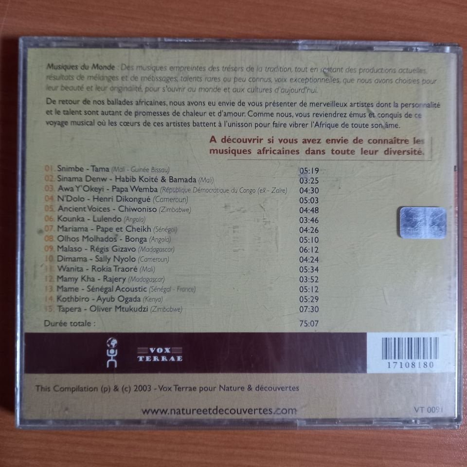 BALLADES AFRICAINES / SNIMBE, N'DOLO, MALASO, DIMAMA, MAMY KHA (2003) - CD 2.EL