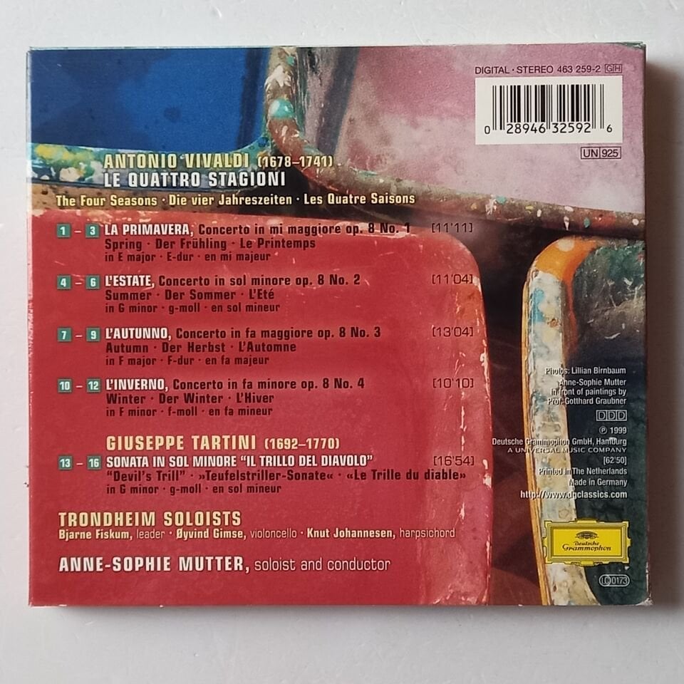 VIVALDI: LE QUATTRO STAGIONI/THE FOUR SEASONS - ANNE-SOPHIE MUTTER, TRONDHEIM SOLOISTS (1999) - CD 2.EL