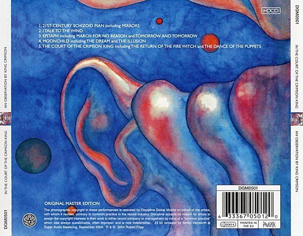 KING CRIMSON - IN THE COURT OF THE CRIMSON KING (1969) - HDCD ORIGINAL MASTER EDITION SIFIR