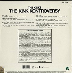 KINKS - THE KINK KONTROVERSY (1965) - LP 180GR 2015 EDITION SIFIR PLAK