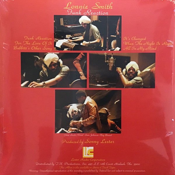 LONNIE SMITH - FUNK REACTION (1977) - LP JAZZ FUNK 2024 EDITION SIFIR PLAK