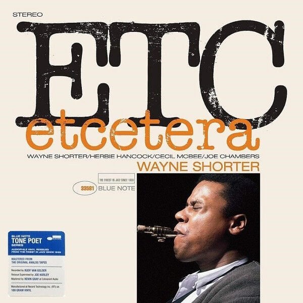 WAYNE SHORTER - ETCETERA (1980) - LP BLUE NOTE TONE POET SERIES 180GR 2019 EDITION SIFIR PLAK