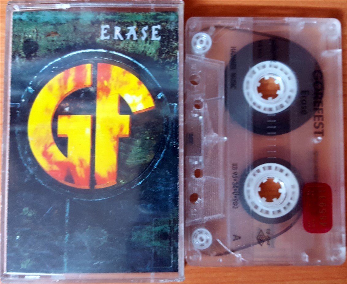GOREFEST - ERASE (1995) CASSETTE MADE IN TURKEY ''USED''