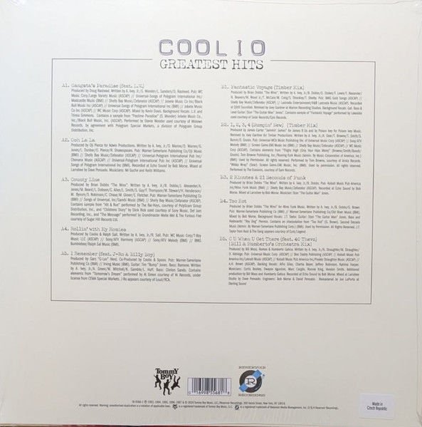 COOLIO - GREATEST HITS (2025) - LP 2025 YELLOW COLOURED EDITION SIFIR PLAK