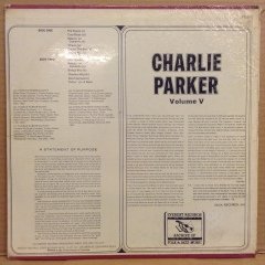 CHARLIE PARKER - CHARLIE PARKER VOLUME V DÖNEM BASKI SIFIR PLAK