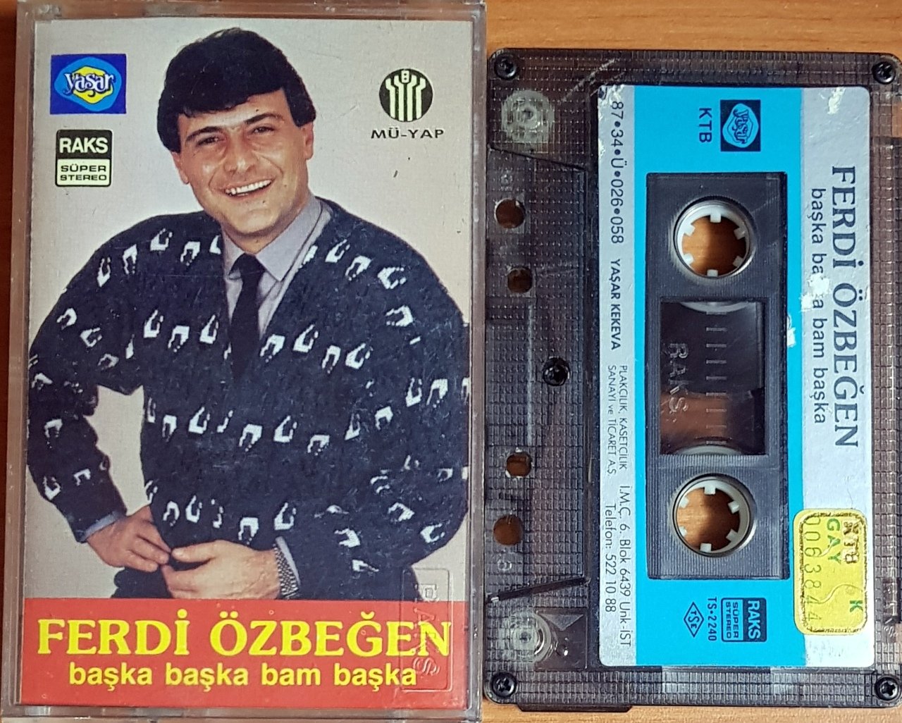 FERDİ ÖZBEĞEN - BAŞKA BAŞKA BAM BAŞKA (1987) YAŞAR KEKEVA KASET 2.EL
