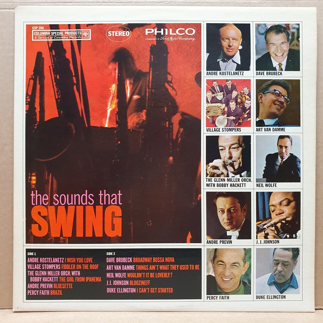 THE SOUNDS THAT SWING / ANDRE KOSTELANETZ, DAVE BRUBECK, PERCY FAITH, NEIL WOLFE (1963) - LP 2.EL PLAK