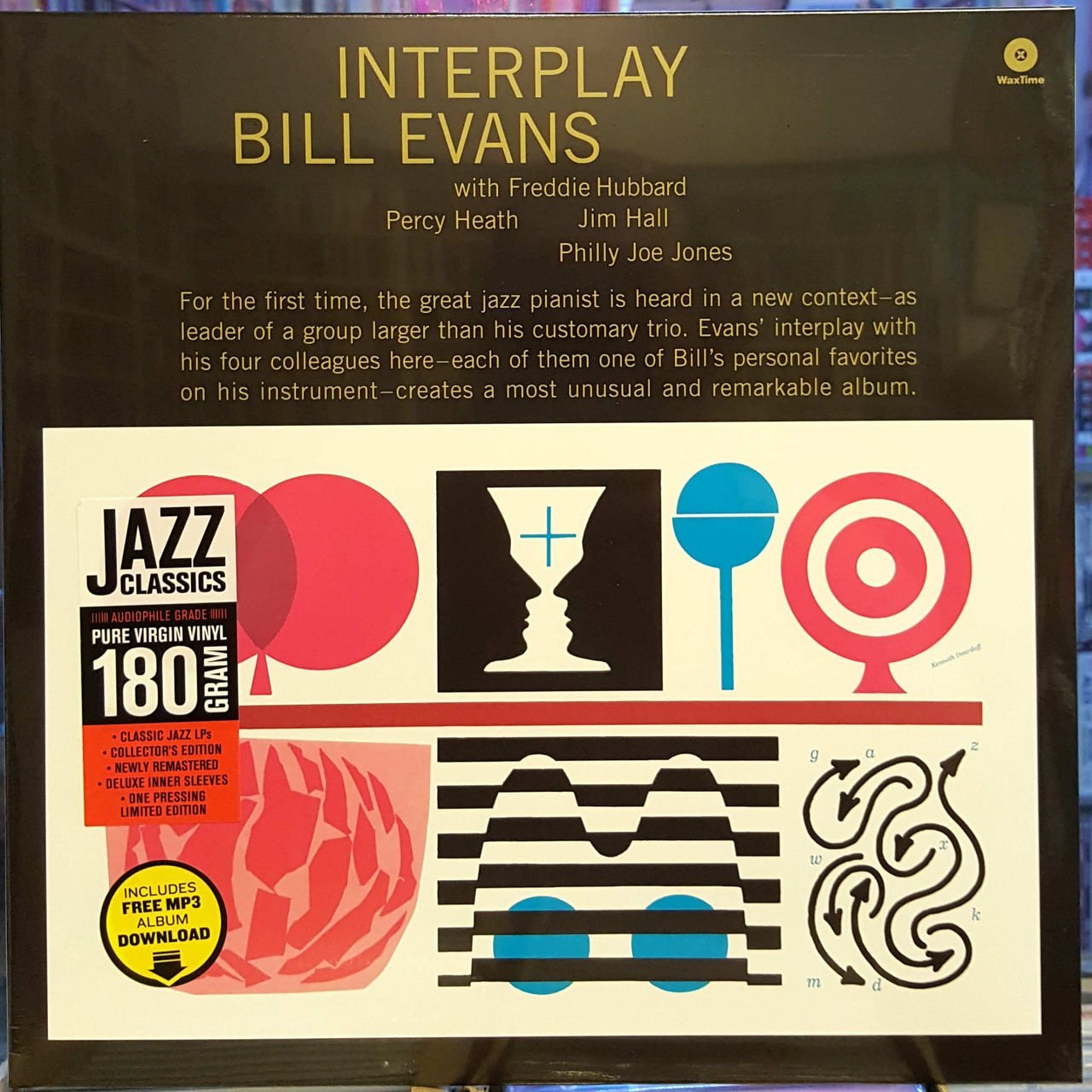 BILL EVANS - INTERPLAY LP 180 GR.SFR INCLUDES FREE MP3 DOWNLOAD