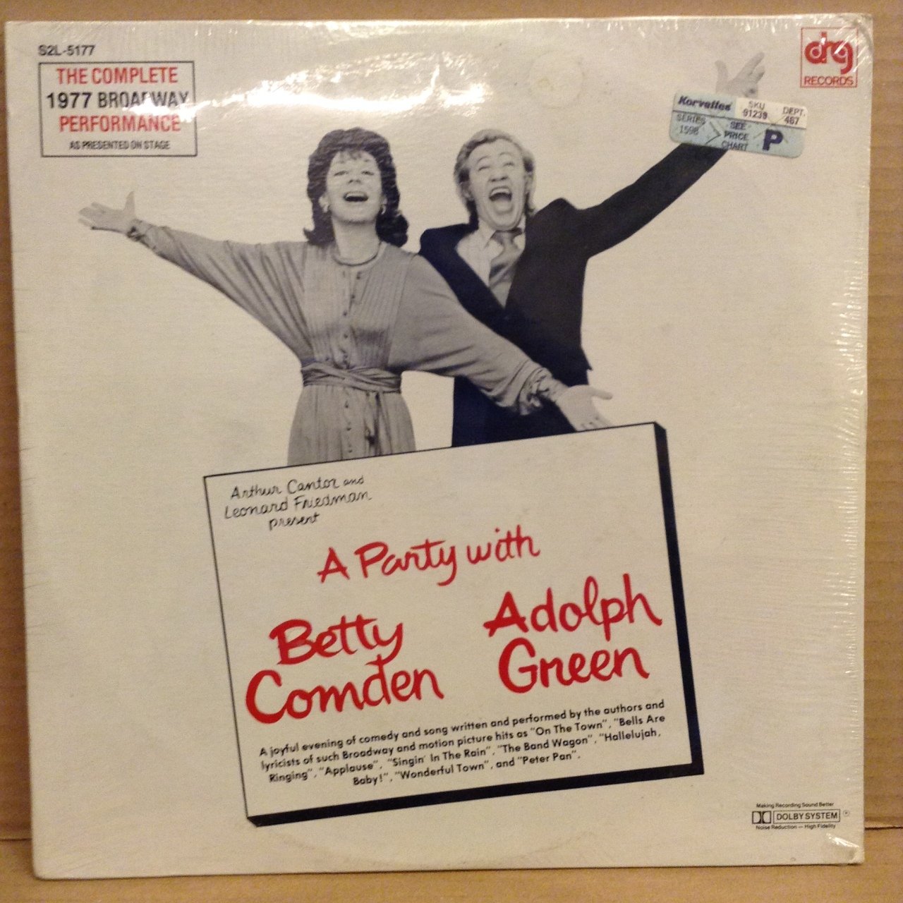 A PARTY WITH BETTY COMDEN & ADOLPH GREEN 1977 BROADWAY DÖNEM BASKI SIFIR 2PLAK