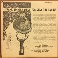 FRANK SINATRA - ONLY THE LONELY 2.EL PLAK NELSON RIDDLE