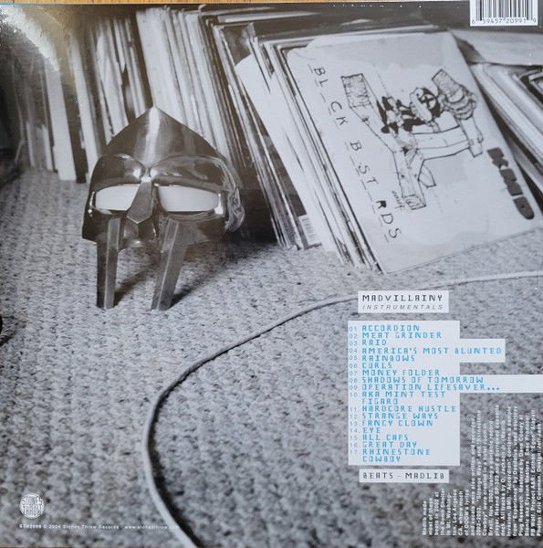 MADVILLAIN (MF DOOM & MADLIB) - MADVILLAINY INSTRUMENTALS (2004) - 2LP 2021 EDITION ELECTRONIC / ABSTRACT / HIP HOP SIFIR PLAK