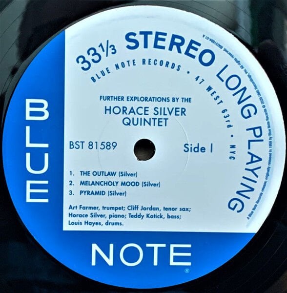 HORACE SILVER QUINTET - FURTHER EXPLORATIONS BY THE (1958) - LP BLUE NOTE TONE POET SERIES 180GR 2020 EDITION SIFIR PLAK