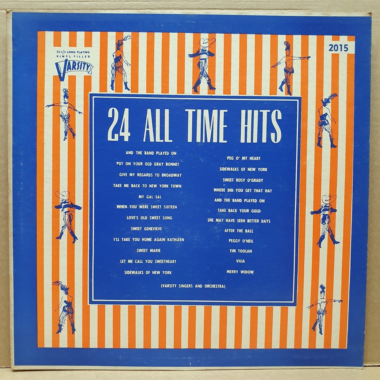 24 ALL TIME HITS / VARSITY SINGERS AND ORCHESTRA - LP 2.EL PLAK