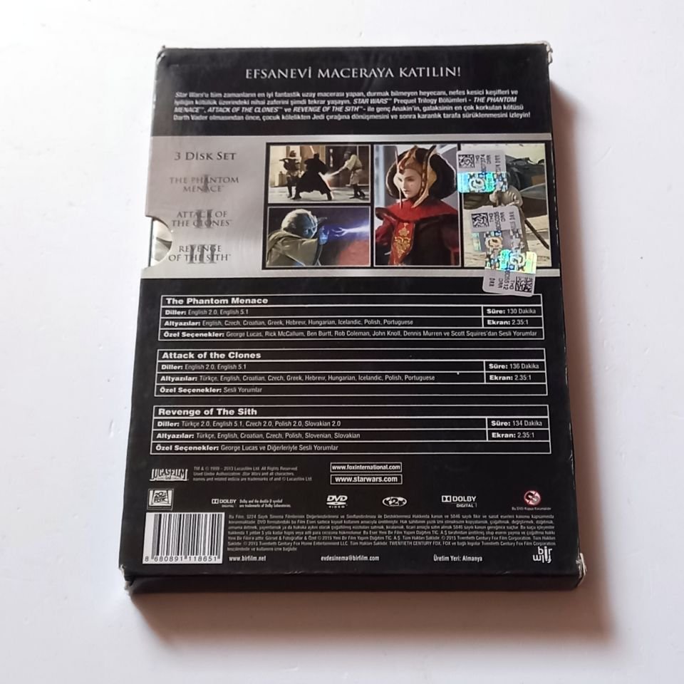 STAR WARS I. II, III - 3DVD SLIPCASE 2.EL