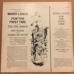 FOR THE FIRST TIME SOUNDTRACK MARIO LANZA (1959) MONO 2.EL PLAK