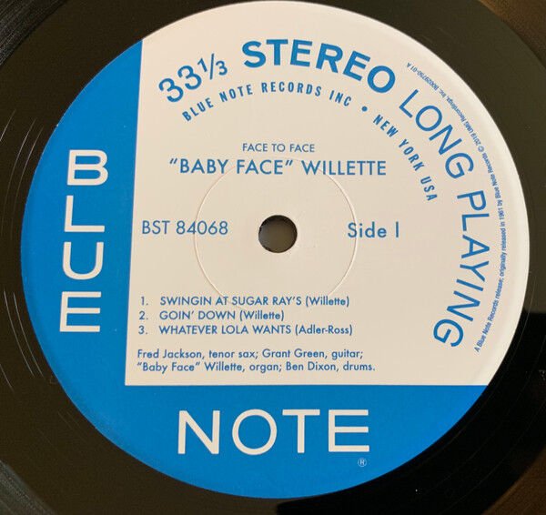 BABY FACE WILLETTE - FACE TO FACE (1961) - LP 2019 REISSUE 180GR GATEFOLD TONE POET SERIES SIFIR PLAK