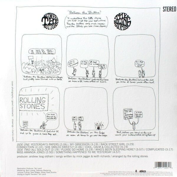 ROLLING STONES – BETWEEN THE BUTTONS (UK) (1967) - LP 2020 EDITION SIFIR PLAK