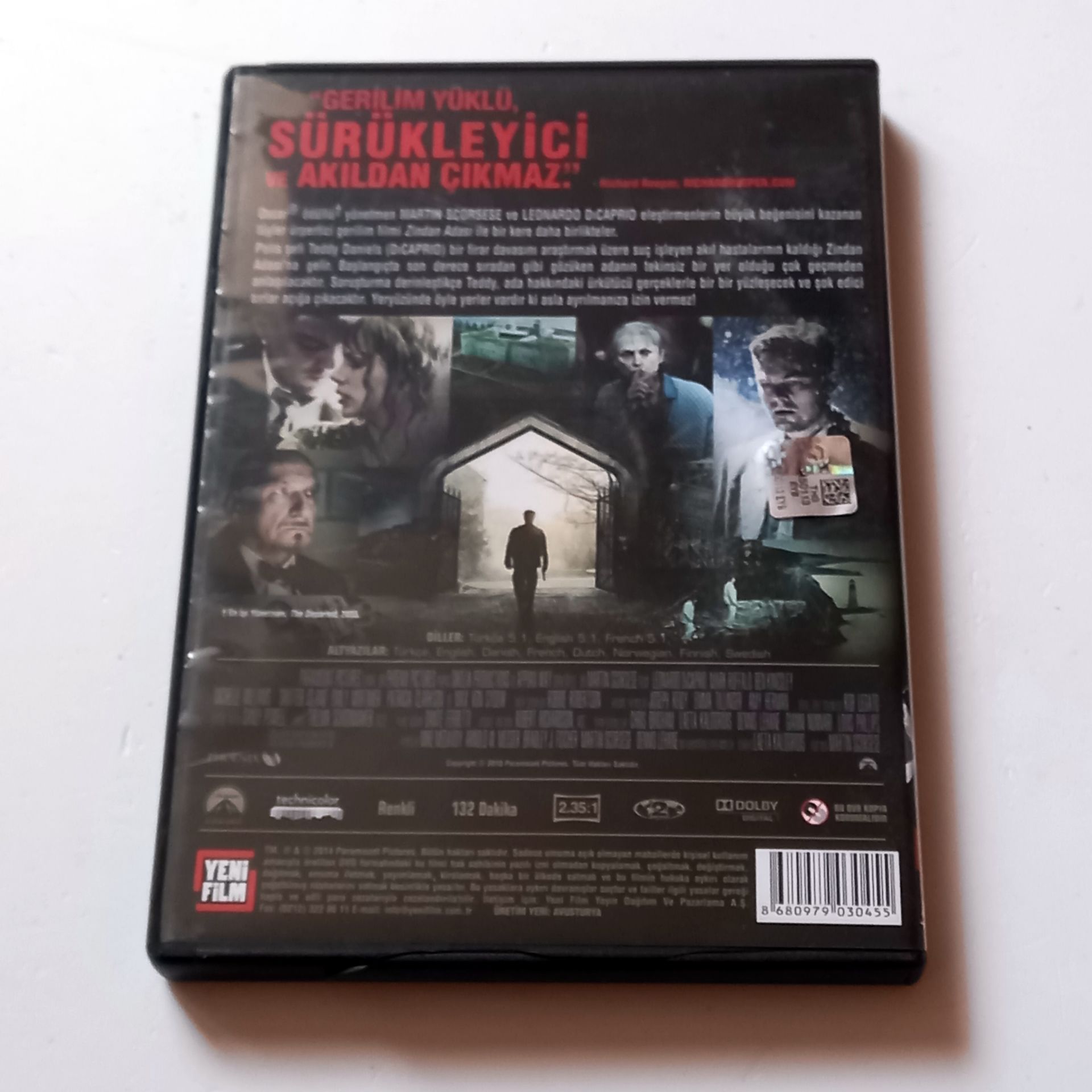 ZİNDAN ADASI / SHUTTER ISLAND - LEONARDO DICAPRIO, MARK RUFFALO, BEN KINGSLEY - YÖN.: MARTIN SCORSESE - DVD 2.EL