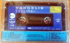 VANGELIS - THE CITY SOUNDTRACK (1990) MMY CASSETTE MADE IN TURKEY ''NEW'' PAPER LABEL