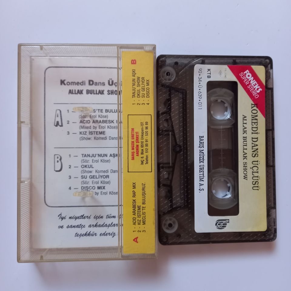 KOMEDİ DANS ÜÇLÜSÜ - ALLAK BULLAK SHOW (1990) - KASET 2.EL