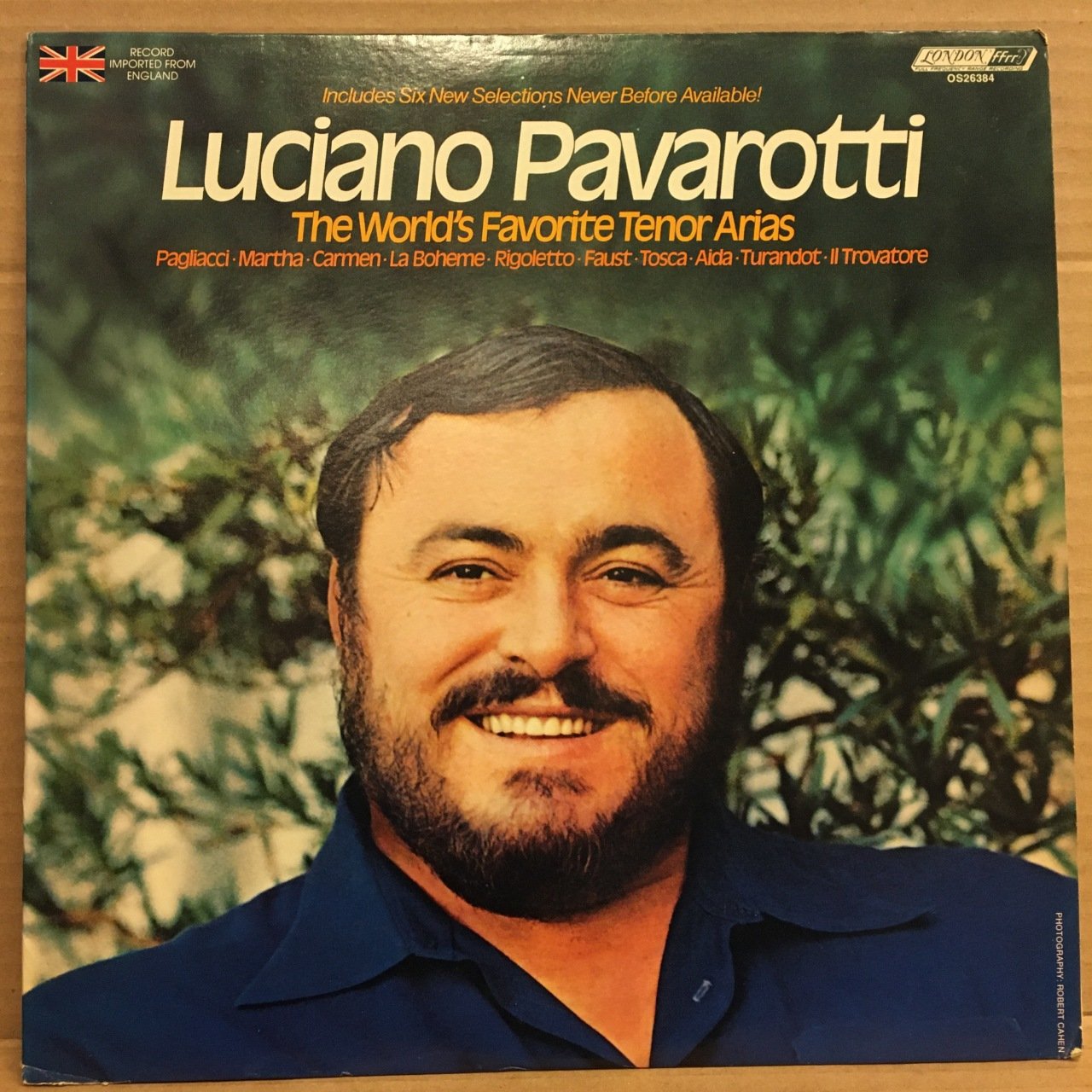 LUCIANO PAVAROTTI - THE WORLD'S FAVORITE TENOR ARIAS (1975) 2.EL PLAK