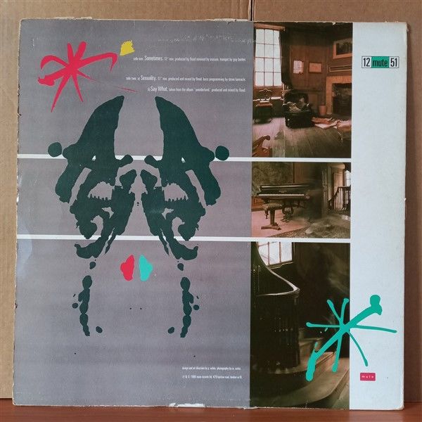 ERASURE – SOMETIMES (1986) - 12'' 45RPM MAXI SINGLE 2.EL PLAK