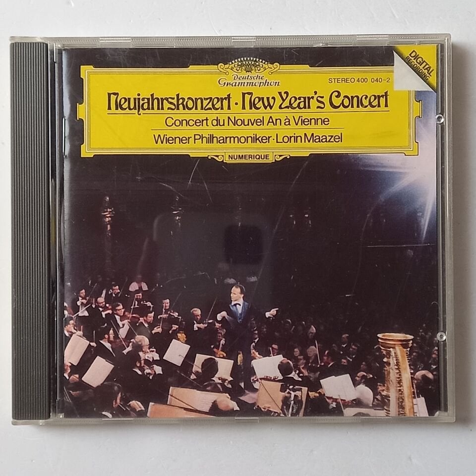 NEUJAHRSKONZERT / NEW YEAR\'S CONCERT: STRAUSS, OFFENBACH, ZIEHRER - WIENER PHILHARMONIKER / LORIN MAAZEL (1980) - CD REISSUE 2.EL