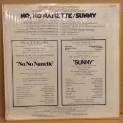 NO, NO NANETTE (1925) & SUNNY (1926) MUSICAL 2.EL PLAK