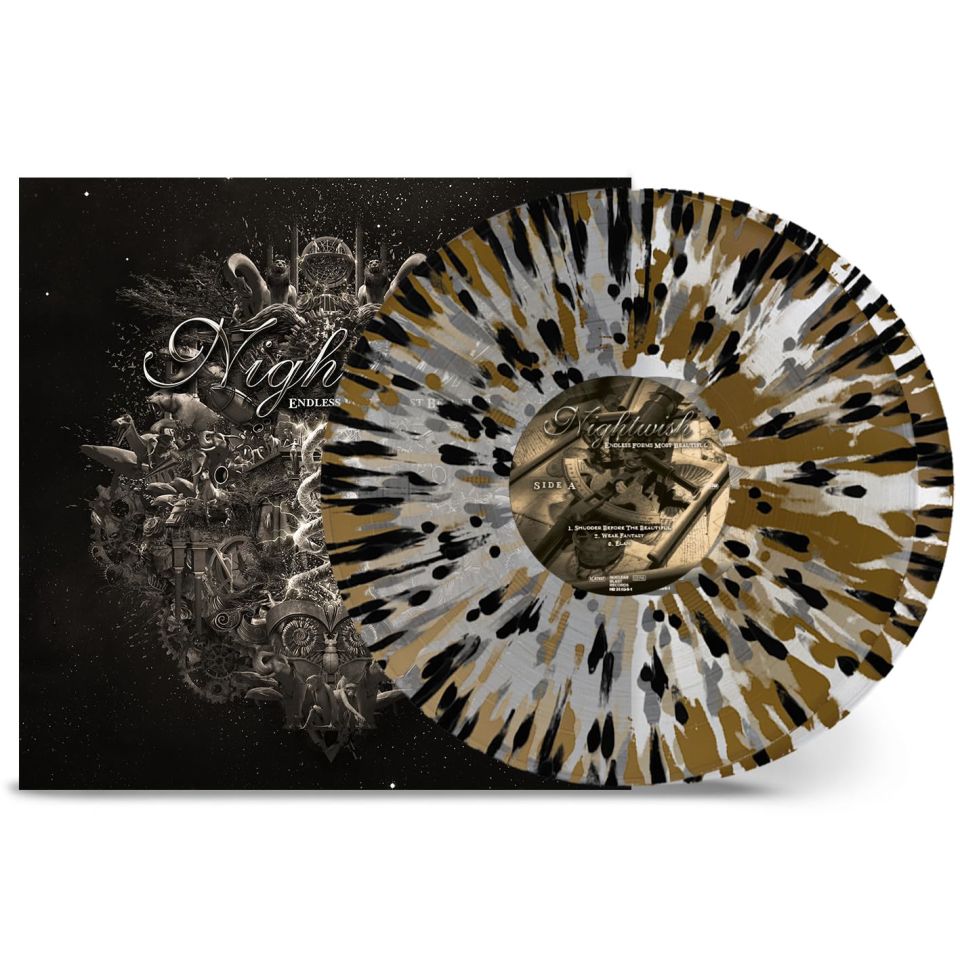 NIGHTWISH - ENDLESS FORMS MOST BEAUTIFUL (2015) - 2LP 2024 CLEAR WITH GOLD & BLACK SPLATTER EDITION SIFIR PLAK