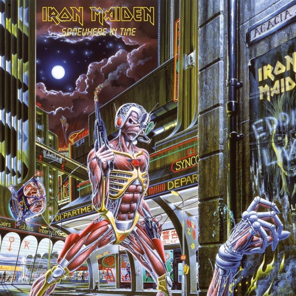 IRON MAIDEN - SOMEWHERE IN TIME (1986) - LP 2024 EDITION SIFIR PLAK