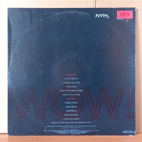 BANANARAMA – WOW! (1987) - LP 2.EL PLAK