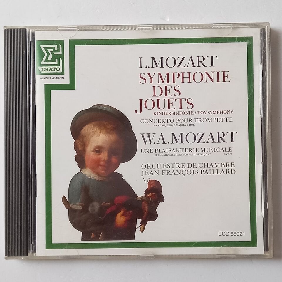 L.MOZART: SYMPHONIE DES JOUETS - ORCHESTRE DE CHAMBRE JEAN-FRANÇOIS PAILLARD - CONCERTO POUR TROMPETTE (1984) - CD 2.EL