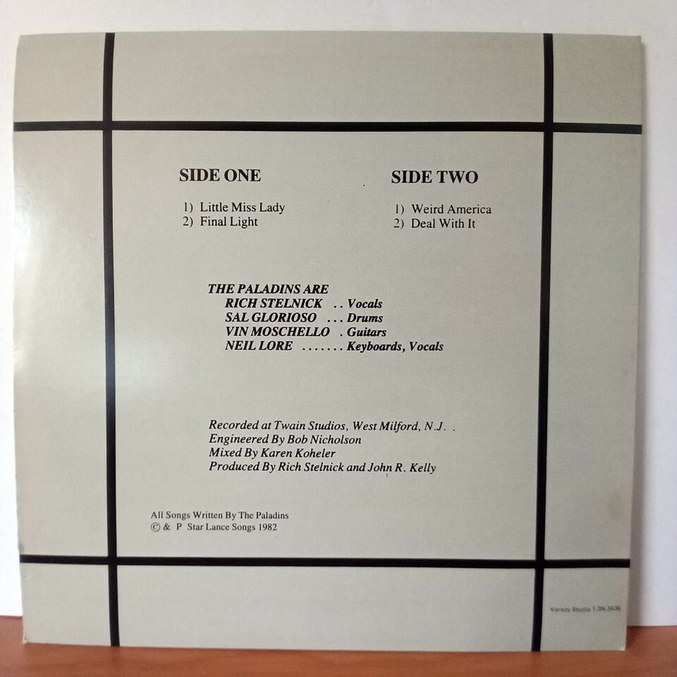 THE PALADINS – TOUR DE FORCE (1982) - LP 2.EL PLAK